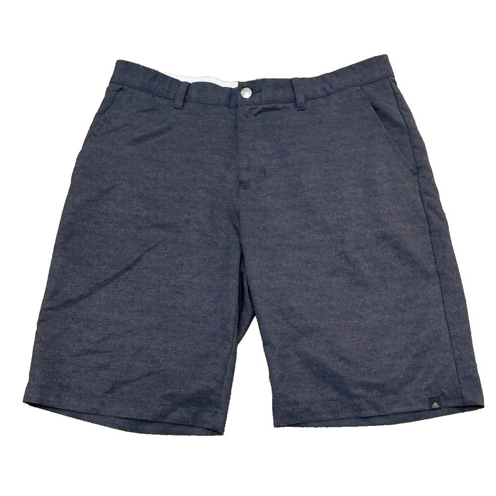 Adidas Ultimate 365 Golf Chino Shorts Men's Size 34 Gray Flat Front Bermuda EUC